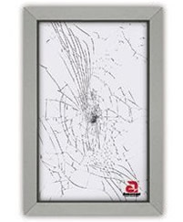 With armorcoat - glass is held in place by film